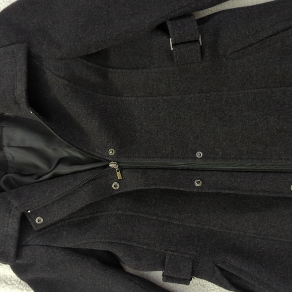 St. John's Bay Black Pea Coat Classic Design - Picture 8 of 16